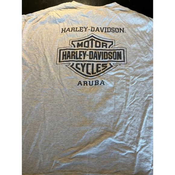 Harley Davidson Cycles Aruba One Happy Island Eagle Graphic T Shirt Men's 3XL - Picture 6 of 6
